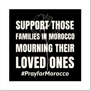 Pray for Morocco families Posters and Art